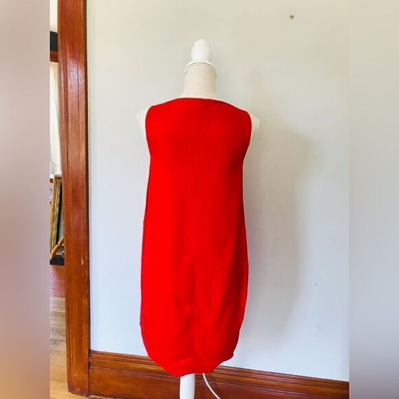 DVF DIANE VON FURSTENBERG DALLAS DRESS, size 2 | CHERRY RED - Picture 7 of 8